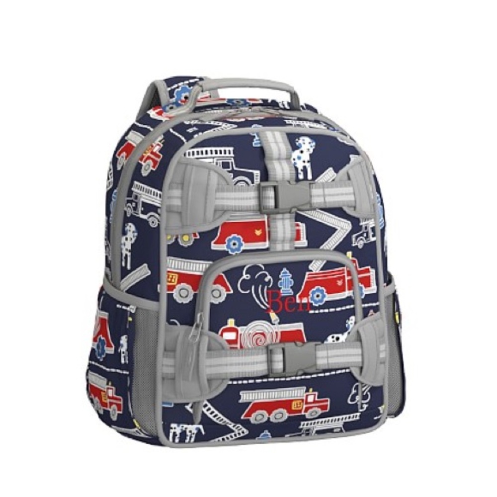 Pottery Barn Fire Truck Backpack & Lunchbox